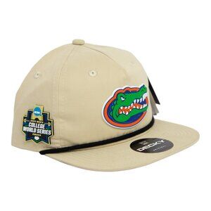 Florida Gators 2024 Men's College World Series 3D Classic Rope Hat- Birch/ Black